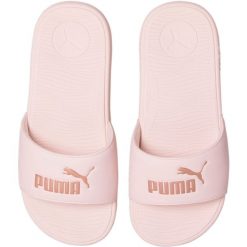 Klapki damskie Puma Cool Cat 2.0. Czerwone klapki damskie Puma, bez wzorów, z materiału, bez obcasa, bez zapięcia. Za 239.00 zł.