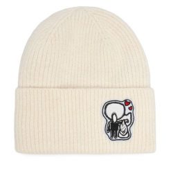 Czapka KARL LAGERFELD. Białe czapki damskie KARL LAGERFELD, na zimę, bez wzorów. Za 299.99 zł.