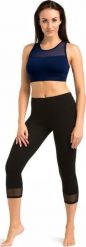 Teyli Legginsy bawełniane 3/4 Glamo czarne Czarny XS. Czarne legginsy damskie Teyli, bez wzorów, z bawełny. Za 73.96 zł.