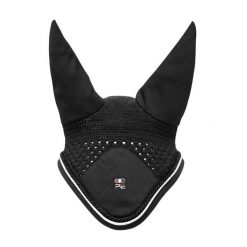 Czapka z muchą dla koni Premier Equine. Czarne czapki damskie PREMIER EQUINE, bez wzorów, eleganckie. Za 217.50 zł.