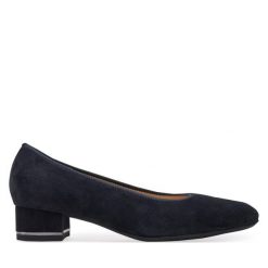 Czółenka Ara. Niebieskie czółenka damskie Ara, bez wzorów, bez obcasa, bez zapięcia. Za 429.99 zł.