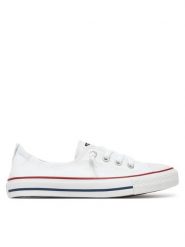 Converse Trampki CHUCK TAYLOR ALL STAR AHORELINE 537084C Biały. Białe trampki i tenisówki damskie Converse, bez wzorów, z materiału, bez zapięcia. Za 239.99 zł.
