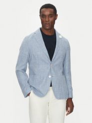 BOSS Marynarka C-Hanry-252 50540742 Błękitny Slim Fit. Niebieskie marynarki męskie Boss, m, bez wzorów, z bawełny, biznesowe, bez kołnierzyka, bez ramiączek. Za 1,329.00 zł.