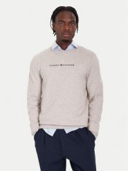 Tommy Hilfiger Bluza UM0UM03666 Szary Relaxed Fit. Szare bluzy męskie Tommy Hilfiger, l, bez wzorów, z bawełny, bez ramiączek, bez kaptura. Za 239.99 zł.