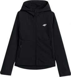 4f Kurtka damska softshell 4F F546 czarna 4FWSS26TSOFF546 20S S. Czarne kurtki sportowe damskie 4F, s, bez wzorów, z softshellu, bez ramiączek, bez kaptura. Za 280.48 zł.