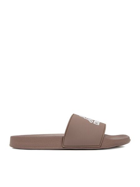 Kappa Klapki CEO-864060-W Brązowy. Brązowe klapki damskie Kappa, bez wzorów, z syntetyku, bez obcasa, bez zapięcia. Za 59.99 zł.