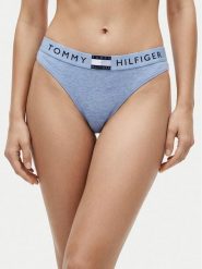 Tommy Hilfiger Stringi UW0UW06039 Niebieski jasny. Niebieskie majtki damskie Tommy Hilfiger, z bawełny. Za 89.99 zł.