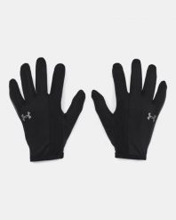 Under Armour STORM RUN LINER Rękawiczki do biegania. Czarne rękawiczki męskie Under Armour, bez wzorów, z materiału. Za 129.00 zł.