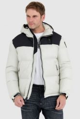 BLAUER Szara kurtka męska Cooper z logo na kapturze. Szare kurtki męskie Blauer USA, l, bez wzorów, bez kaptura. W wyprzedaży za 1,469.99 zł.