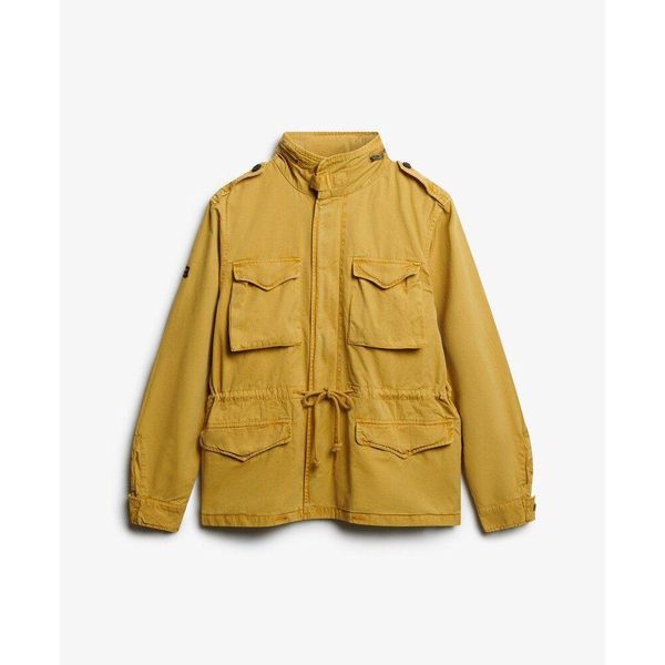Kurtka Superdry M65. Żółte kurtki męskie Superdry, m, bez wzorów, z materiału, biznesowe, bez kaptura. Za 593.45 zł.