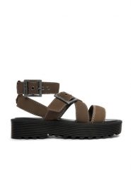 G-Star Raw Sandały CEO-WI16-AVA-03 Zielony. Zielone sandały damskie G-Star Raw, bez wzorów, z nubiku, bez obcasa, na płaskiej podeszwie, bez zapięcia. Za 269.99 zł.