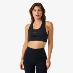 Biustonosz sportowy Trening Damska Swedemount Core Light Support Oddychający. Czarne bielizna sportowa damska SWEDEMOUNT, l, bez wzorów, z tkaniny. W wyprzedaży za 95.00 zł.