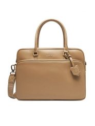 Nine West Torba na laptopa CEO-EMMA-LA482-2847 Beżowy. Brązowe torby na laptopa damskie Nine West, bez wzorów, z materiału. Za 249.99 zł.
