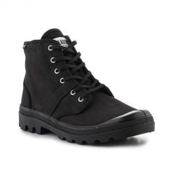 Buty do chodzenia męskie Palladium Pallabrousse. Czarne buty zimowe męskie Palladium, bez wzorów, z materiału, bez obcasa, bez zapięcia. Za 513.00 zł.