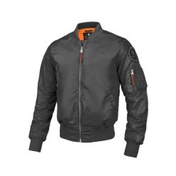 Kurtka przejściowa męska Pitbull MA-1 Logo. Zielone kurtki męskie PITBULL, m, bez wzorów, bez kaptura. Za 319.00 zł.