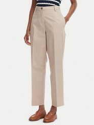Tommy Hilfiger Chinosy WW0WW52817 Beżowy Slim Fit. Brązowe spodnie materiałowe damskie Tommy Hilfiger, bez wzorów, z syntetyku. Za 489.99 zł.
