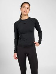 Hummel T-shirt z długim rękawem hmlPRIMA – Miękki poliester z elastanem – BLACK. Czarne t-shirty damskie Hummel, xl, bez wzorów, z elastanu, klasyczne, bez kołnierzyka, bez ramiączek. Za 166.85 zł.