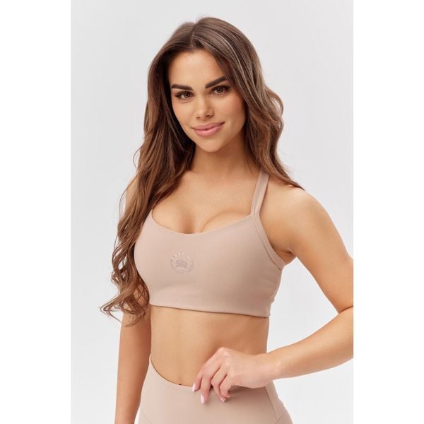 Stanik sportowy treningowy fitness Rough Radical Sports Bra Wellness. Brązowe bielizna sportowa damska ROUGH RADICAL, s, bez wzorów. W wyprzedaży za 118.92 zł.