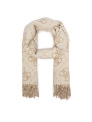 Guess Szalik AW5217 VIS03 Beżowy jasny. Brązowe rękawiczki damskie Guess, z aplikacjami, z poliesteru. Za 234.99 zł.