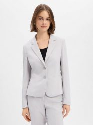 More & More Marynarka damska Kobiety Sztuczne włókno szary wypukły wzór tkaniny, 42. Szare marynarki i żakiety damskie More & More, bez wzorów, z tkaniny, eleganckie, bez kołnierzyka, bez ramiączek. Za 679.95 zł.