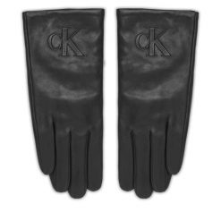 Rękawiczki Damskie Calvin Klein. Czarne rękawiczki damskie Calvin Klein, bez wzorów. Za 369.99 zł.