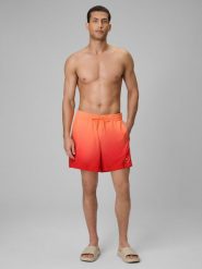 4F Spodenki plażowe boardshorty męskie - pomarańczowe S. Brązowe szorty męskie 4F, bez wzorów, z materiału. Za 99.99 zł.