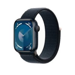 Zegarek inteligentny Apple Series 9 GPS + Cellular 45mm Aluminium Midnight. Niebieskie, cyfrowe zegarki męskie Apple, bez wzorów. Za 2,094.10 zł.