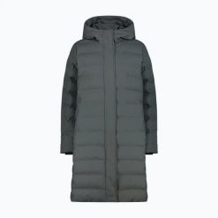 Płaszcz ocieplany damski CMP 35K3676 Coat Fix Hood. Szare płaszcze damskie CMP, m, bez wzorów, z materiału, klasyczne, bez kołnierzyka, z kapturem. Za 539.99 zł.