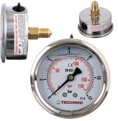 Fluke Manometr Glicerynowy Ciśnieniomierz Zegar 63mm 0-12 bar Gwint 1/4 Tylny. Ciśnieniomierze Fluke. Za 50.44 zł.