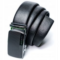 Pasek męski Pierre Andreus QQ-01-HQ-2 CZARNY. Czarne paski męskie ROVICKY, eleganckie. Za 71.99 zł.