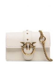 Pinko Torebka Love One Micro C 100064 A0F1 Écru. Torebki do ręki damskie Pinko, bez wzorów, ze skóry, bez dodatków. Za 789.99 zł.