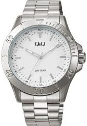 Zegarek Q&Q Q07C-002P męski wodoszczelny biała tarcza . Białe zegarki męskie Q&Q, bez wzorów. Za 159.00 zł.