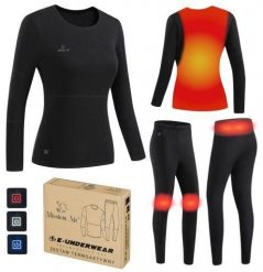 Nils Extreme E-UNDERWEAR WOMAN bielizna damska termoaktywna podgrzewana zestaw roz.L. Czerwona bielizna sportowa damska NILS Extreme, l, bez wzorów. Za 407.99 zł.