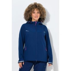 Damskie Kurtka funkcyjna softshell hydrofobowa kaptur. Niebieskie kurtki sportowe damskie Ulla Popken, plus size, bez wzorów, z elastanu, bez ramiączek, bez kaptura, trekkingowe. Za 479.99 zł.