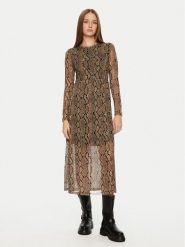 JDY Sukienka codzienna Anima 15351731 Brązowy Regular Fit. Brązowe sukienki damskie JDY, na co dzień, s, bez wzorów, z syntetyku, bez kołnierzyka, bez ramiączek, proste. Za 99.99 zł.