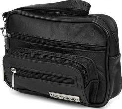 Beltimore Czarna Saszetka męska skórzana do ręki na dokumenty Beltimore G25. Czarne saszetki i nerki męskie Beltimore, bez wzorów. Za 99.99 zł.