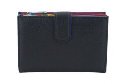 Portfel skórzany BARBERINI'S czarny D-8346-1. Czarne portfele damskie Barberinis, ze skóry. Za 149.99 zł.