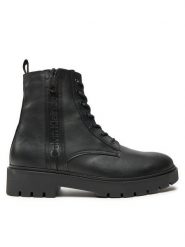 Calvin Klein Jeans Kozaki Combat Mid Laceup Boot W Zip YM0YM00262 Czarny. Czarne buty zimowe męskie Calvin Klein Jeans, bez wzorów, z jeansu, bez obcasa, bez zapięcia. Za 664.54 zł.