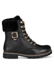 Remonte Botki D8481-02 Czarny. Czarne botki damskie Remonte, bez wzorów, ze skóry, bez obcasa, na płaskiej podeszwie, bez zapięcia. Za 370.99 zł.