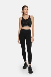 Legginsy fitness damskie Misty Cardiobunny z wysokim stanem. Czarne legginsy damskie Cardio Bunny, bez wzorów, z materiału. Za 52.99 zł.