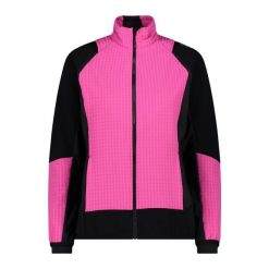 Kurtka damska turystyczna CMP 34A2356. Czerwone kurtki sportowe damskie CMP, l, bez wzorów, z softshellu, bez ramiączek, z kapturem. Za 418.50 zł.