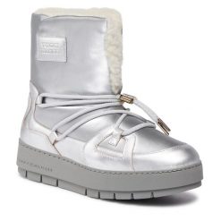 Śniegowce Tommy Hilfiger. Szare śniegowce damskie Tommy Hilfiger, bez zapięcia. Za 779.99 zł.