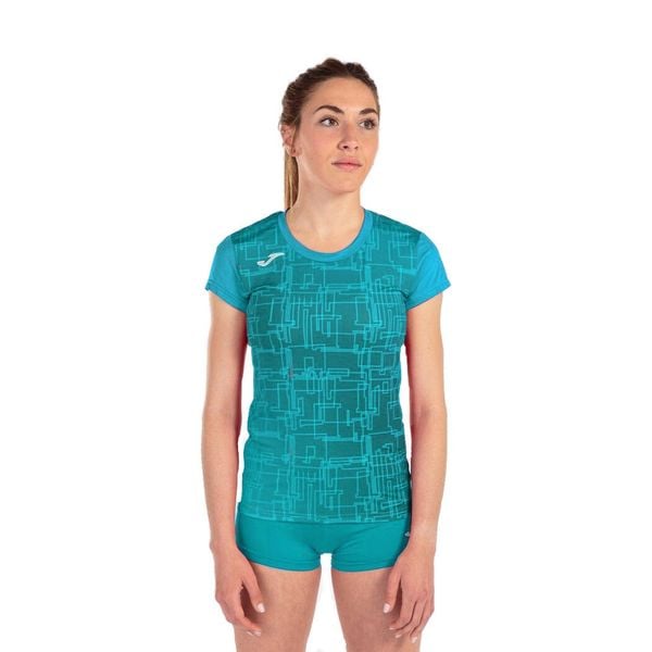 Koszulka do biegania damska Joma Elite VIII. Niebieskie bluzki damskie Joma, xs, bez wzorów, sportowe, bez kołnierzyka, bez ramiączek. W wyprzedaży za 92.45 zł.