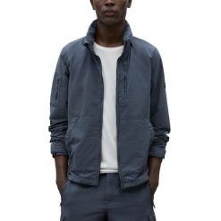 Kurtka ECOALF RIGIALF JACKET Niebieski. Niebieskie kurtki męskie Ecoalf, m, bez wzorów, z tkaniny, bez kaptura. Za 651.60 zł.