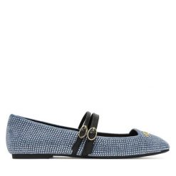 Baleriny Liu Jo. Niebieskie balerinki damskie Liu Jo, bez wzorów, bez obcasa, bez zapięcia. Za 629.99 zł.