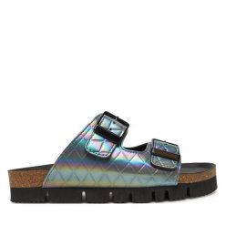 Klapki Dr. Brinkmann. Fioletowe klapki damskie Dr. Brinkmann, bez wzorów, bez obcasa, bez zapięcia. Za 299.99 zł.