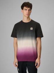 4F T-shirt relaxed z nadrukiem męski - czarny XL. Czarne t-shirty męskie 4F, m, bez wzorów, z dzianiny, bez kołnierzyka, bez ramiączek. Za 89.99 zł.