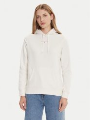 Tommy Jeans Bluza Linear DW0DW21963 Biały Regular Fit. Białe bluzy damskie Tommy Jeans, l, bez wzorów, z bawełny, bez ramiączek, bez kaptura. Za 299.99 zł.