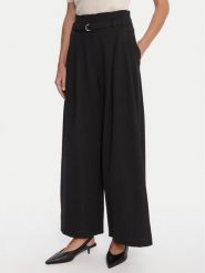 Marella Spodnie palazzo Bondeno 2523136011 Czarny Relaxed Fit. Czarne spodnie materiałowe damskie Marella, bez wzorów, z materiału. Za 1,239.00 zł.