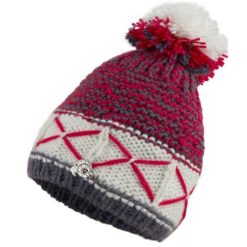Czapka zimowa z daszkiem i lekką polarową podszewką. Białe czapki damskie GUGGEN MOUNTAIN, na zimę, bez wzorów, z dzianiny, eleganckie. W wyprzedaży za 149.48 zł.